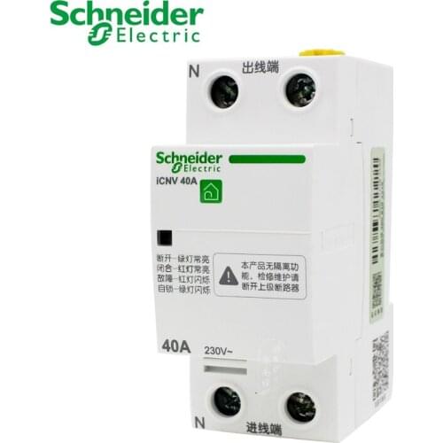 Original Export Icnv Instantaneous Voltage Coil Resettable over-Voltage under-Voltage Protection Device 2P 40A 63A 230V