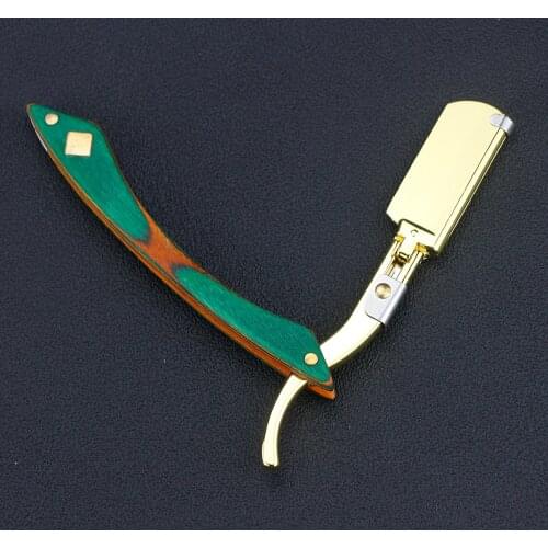 5 Colors Professional Manual Shaver Barber Razor Straight Edge Zinc Alloy Sharp Folding Shaving Knife Beard Cutter Razor Holder