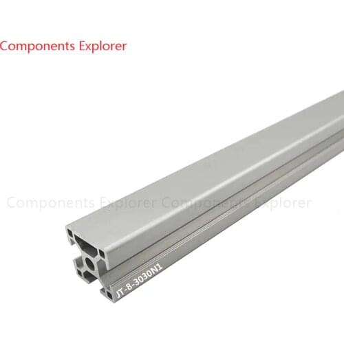 Arbitrary Cutting 1000mm 3030 One Edge Aluminum Extrusion Profile,Silvery Color