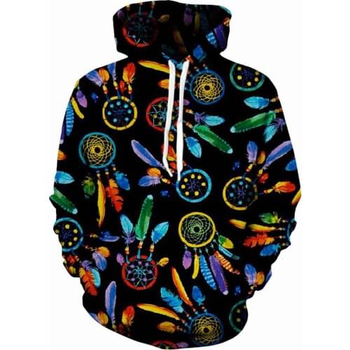 KANCOOLD Men/Women Hoodies With Hat Hoody Print Color Blocks Autumn Winter 3D Sweatshirts Hooded Hood Tops Wholesale and retail