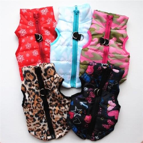 Pet Products Dog Clothes for Small Dog Warm Winter French Bulldog Clothes Christmas Pet Clothing Small Dog Coat Pet Harness Vest