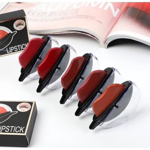 1pcs Squeeze Into Makeup Lazy Lip Lipstick Matte Make Up Long Lasting Moisturizing Waterproof Nonstick Cup Lip Gloss TSLM1