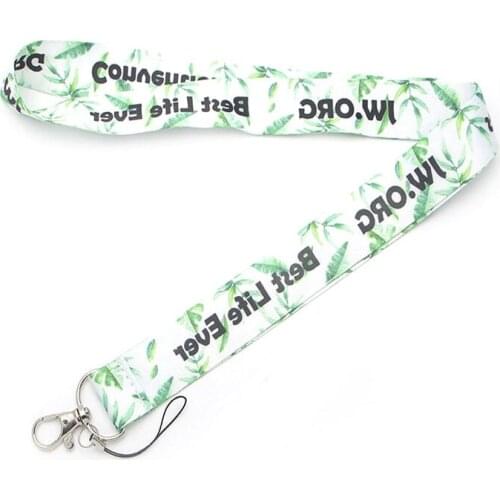 12pcs/lot JW.ORG Best Life Ever Multi-function Mobile Phone Strap Neck Lanyards for keys Lanyard Badge Neck Strap webbing E0551