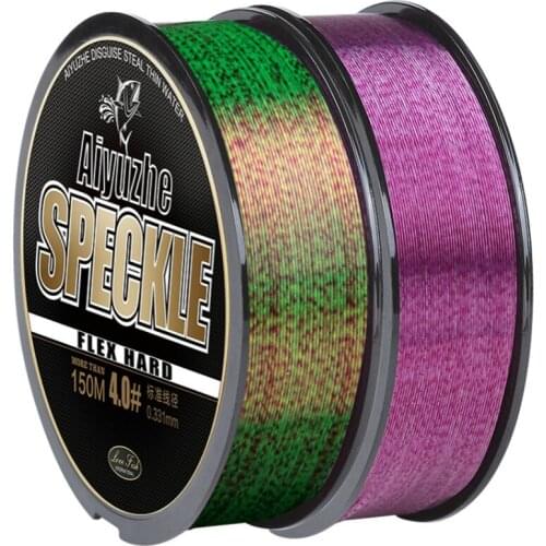 2pcs 150m Invisible Fishing Line 5 Carp Fluorocarbon Line Super Strong Spotted Line Sinking Nylon Fly Fishing Line 0.14-0.55mm