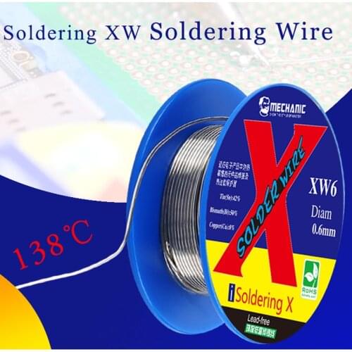 40g MECHANIC Lead-Free Soldering Solder Wire 0.5/0.6mm 138 degree Welding Tin Wire for iPhone X/XS/XR/Xs MAX/11/11Pro/11 Pro Max
