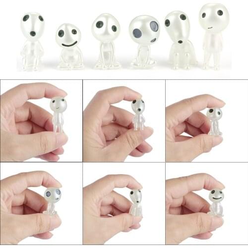 5/6Pcs Luminous Tree Elves Gardening Potted Decor Fairy Garden Landscape Accessories Figurines Elf Tree Dolls Model Kids Toys