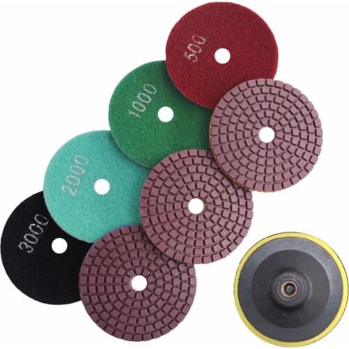 80 mm Flexible Abrasive Pad For Stone Diamond Grinding Disc Wet Polishing Buffing Pad Granite