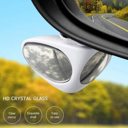 2pcs Car Multifunction Rearview Mirror Double-sided Wide Angle Adjustable Automobile Auxiliary Blind Spot Mirrors