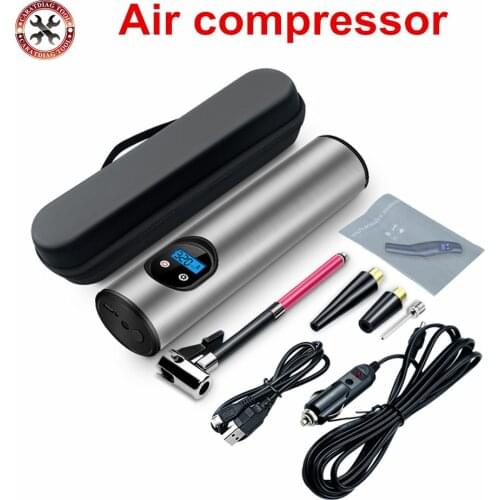 Car Inflatable Air Pump USB interface Cordless Air compressor Car Mini bike pumpTyre Inflator motorcycle tire
