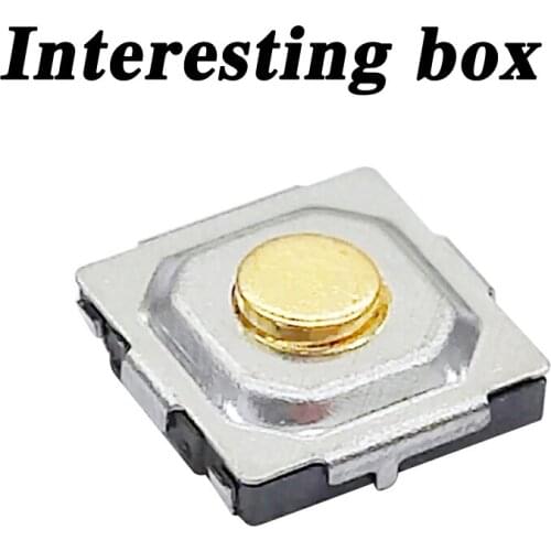 Free shipping TS-C009 touch switch 5.2*5.2*1.5-5.0 ground pin copper head 4*4*2 SMD package foot DIY handmade accessories