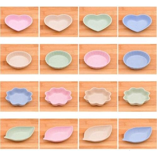 1PC Creative Wheat Spice Dish Multi-purpose Seasoning Bowl Seasoning Mustard Vinegar Soy Sauce Seasoning Bowl Easy to Clean