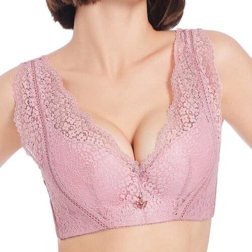 Push Up Bra Underwear Women Plus Size Bras For Women Seamless Bh Large Size Bralette Wireless Padded Brasier Lace Brassiere