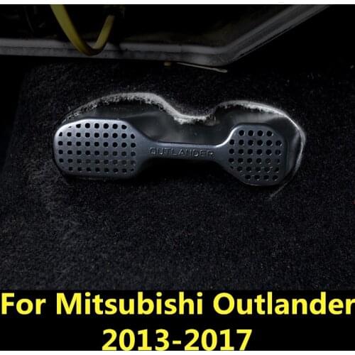 For Mitsubishi Outlander 2013-2017 Under Seat Air Vent Outlet Conditioning Protective Cove Interior decoration Auto Accessories