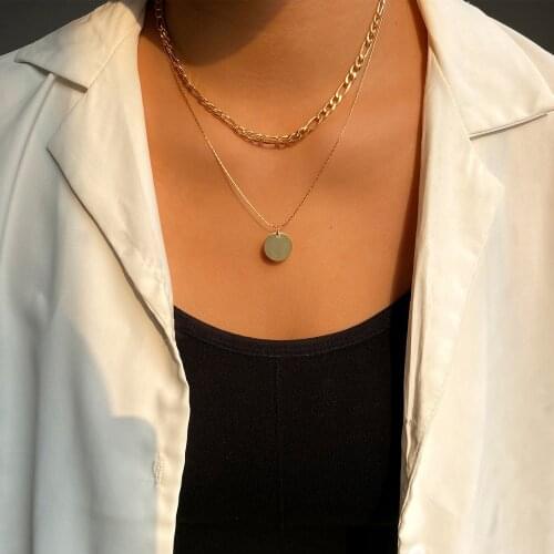 FNIO Fashion Multilayer Necklaces For Women Bohemian Vintage Pearl Pendant Necklaces Choker Beads Party Jewelry New