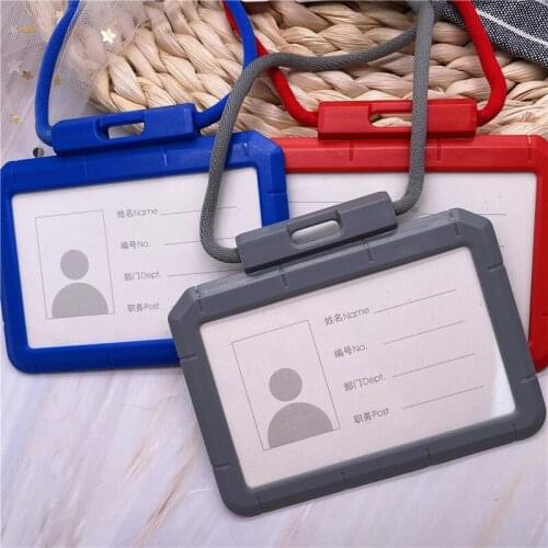 ID Card Holder Business Card Holder Desk Accessories Photocard Holder Organizer Clip ABS Office Supplies Stationery Holder