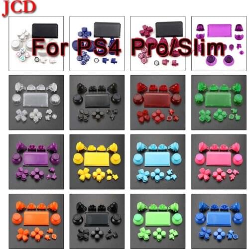 JCD Limited Edition Touchpad Buttons Trigger Dpad L1 R1 L2 R2 Direction Key ABXY Buttons for PS4 Pro Slim Controller JDS-040