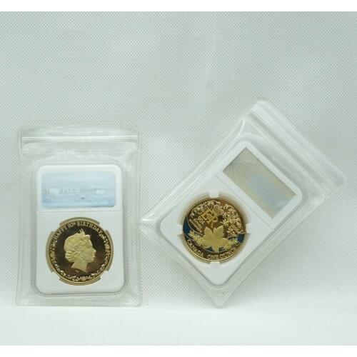 Canada Gold Coins ELIZABETH II 90th Birthday Anniversaire gold Plated QUEEN Coin Commemorative Collect Gift Token Drop shipping