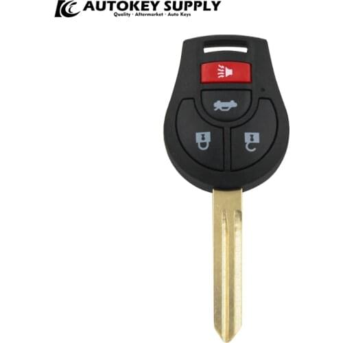 AUTOKEY SUPPLY factory direct sales.car styling for Nissan 3+1 buttons remote key bade 315Mhz car key AKNIC320