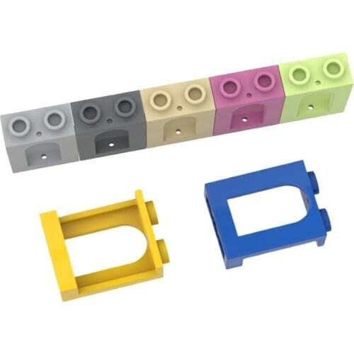 10PCS Assembles Particles 90195 1x2x2 Bricks Building Blocks DIY Education Assembly Parts Toys For Children Gifts