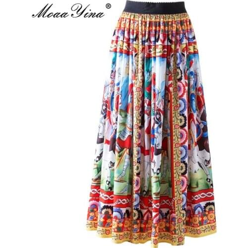 Женские юбки с высокой талией MoaaYina China At AliExpress