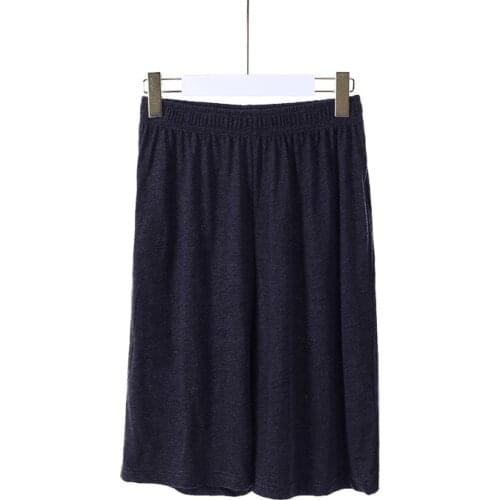 Soft 100%cotton men sleepwear loose short pajamas men sleep pants casual comfortable homewear sweatpants shorts with pocket 5xl