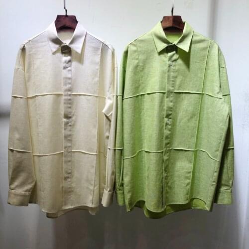 New ladies fashion 2021 long-sleeved sexy casual solid color patchwork big shirt 0109