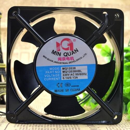 New original MQ12038HBL2 220V 12CM axial fan industrial chassis fan