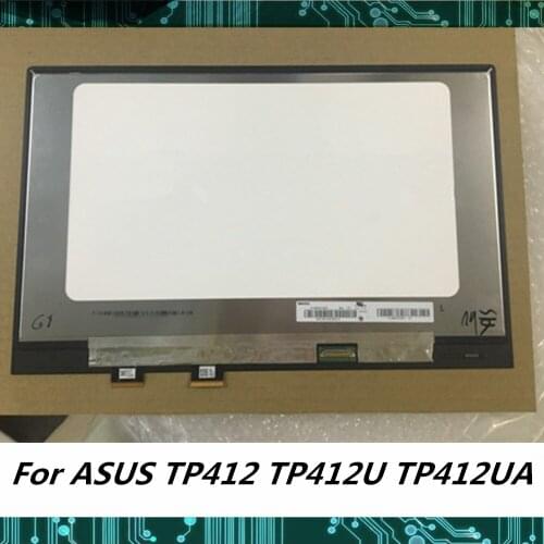Original For ASUS VivoBook Flip 14 TP412 TP412U TP412UA display touch screen lcd assembly FHD 1920*1080 Tested
