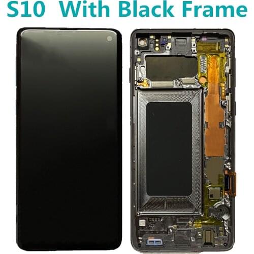 Original LCD For Samsung S10 G973 SM-G9730 G973F LCD Display and Touch Screen Digitizer Assembly Parts With Frame Defect screen