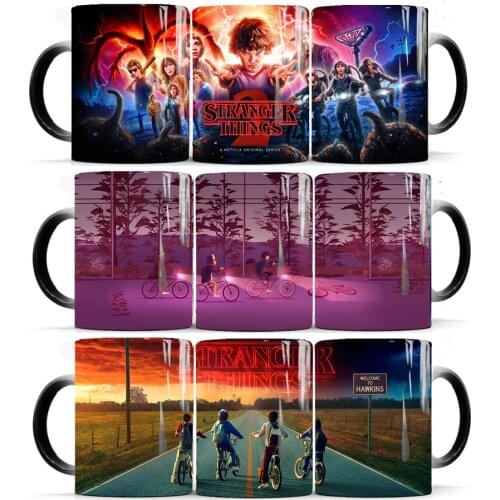 Stranger Things gift Mug Creative Color Changing Mug moring tea milk cup mug Gift Mug