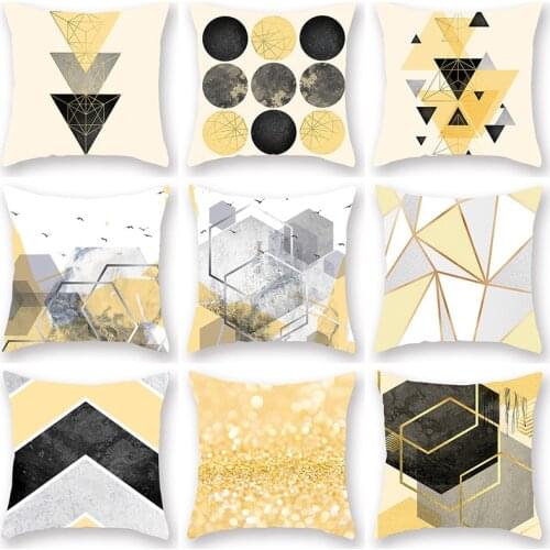 Polyester Fiber Household Nordic Geometric Throw Pillow Cover Claus Home Decorative Pillows Cover