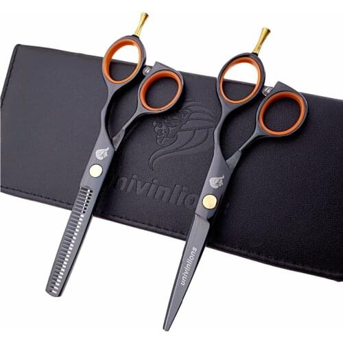 5.5 professional hairdressing scissors barber thinning scissors cut hair scissors set japanese hair clipper coiffeur cabelereiro