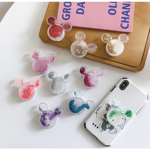 Luxury phone Expanding socket Stand Grip for Smartphones finger holder Cute Pattern Earphone winder for xiaomi for iphone