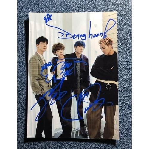 Hand signed Winner autographed group photo 5*7 K-POP autographs 012020B