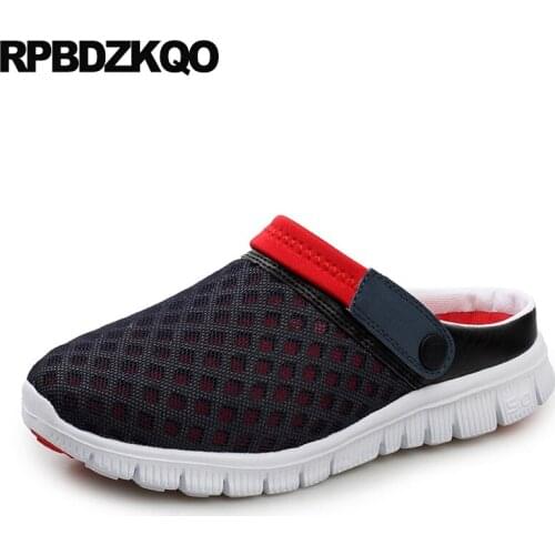 Sandals Gardening Closed Toe Plus Size Mens Mesh Shoes 2019 Clogs 46 Fashion Designer Slippers Slides Large Garden 45 Flat Mules