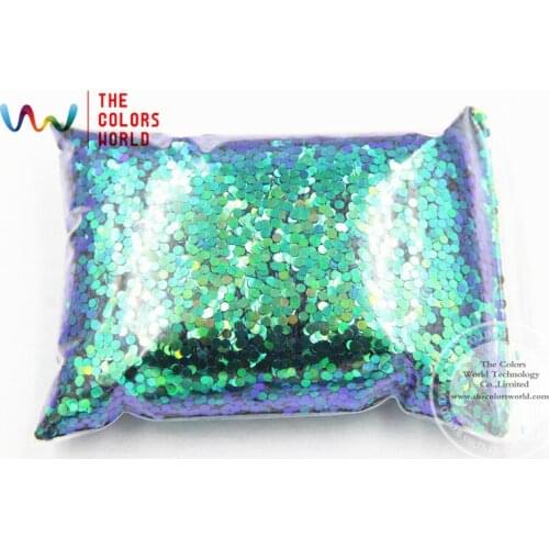 TCR402 Chameleon Glitter Green With Purple and Gold luster color 2.0MM Size Round Dot glitter for nail Art or DIY decoration
