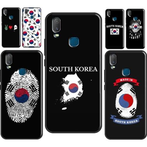 South Korea Flag Cover For Vivo V20 SE Y11 2019 Y1S Y12 Y17 Y30 Y50 Y81 Y91C V11 Y20 i V17 Neo Phone Case