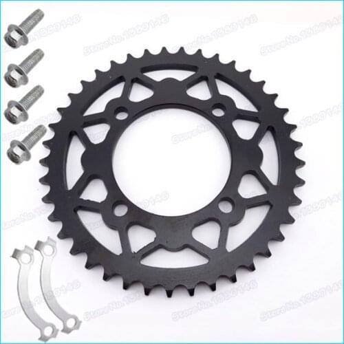 Rear Sprocket 428-76mm-41T with retainer plate locker for CRF XR 50 SDG SSR KLX SDG Coolster pit dirt bikes Thumpstar atv quad