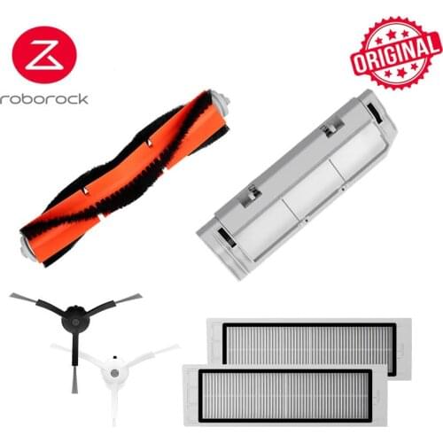 Original Accessories MI Robot Vacuum Main cover Side Brush HEPA Filter Roborock S50 S6 S4 E4 E25 Mi1s Cleaner Parts