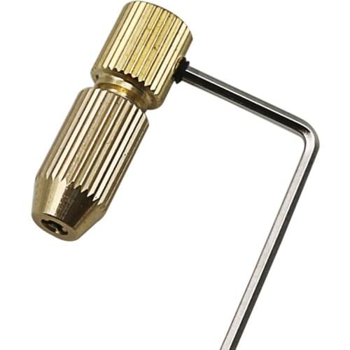 Clamp Fixture Chuck 2mm Brass Electric Motor Shaft Clamp Fixture Chuck Mini Small For 0.8mm-1.5mm Drill Micro Drill Bit