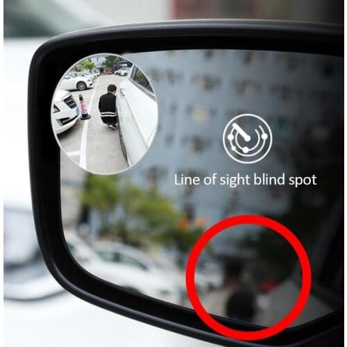 1/2Pcs HD 360 Degree Blind Spot Mirror Adjustable Car Rearview Convex Mirror For Car Reverse Wide Angle Vehicle Parking Mirrors