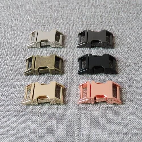 1pcs 15mm metal side release buckle straps belt buckle for pet dog collar necklace bracelet paracord garment sewing accessory