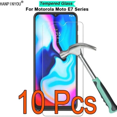 10 Pcs/Lot For Motorola Moto E7 E7i Plus Power 9H Hardness 2.5D Ultra-thin Toughened Tempered Glass Film Screen Protector Guard