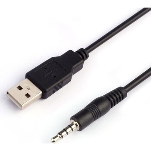 3.5mm Male Aux Audio Jack To Usb 2.0 Male Charge Cable Adapter Cord Data For Car Mp3 Download Charge Cable#p40