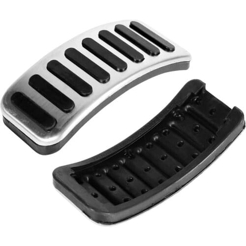 3pcs/Set Stainless Steel Manual Pedal MT Kit For VW Skoda Fabia For AUDI Manual Pedal Caps Silver