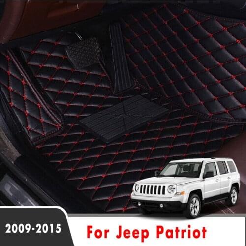 LHD Car Floor Mats For Jeep Patriot 2015 2014 2013 2012 2011 2010 2009 Auto Interior Accessories Styling Custom Rugs Protect