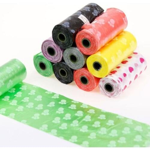 Biodegradable Pet Dog Poop Bag Zero Waste Dog Pooper Bags Paw Doggy Litter Poop Bag Dispenser Pets Products For Dogs