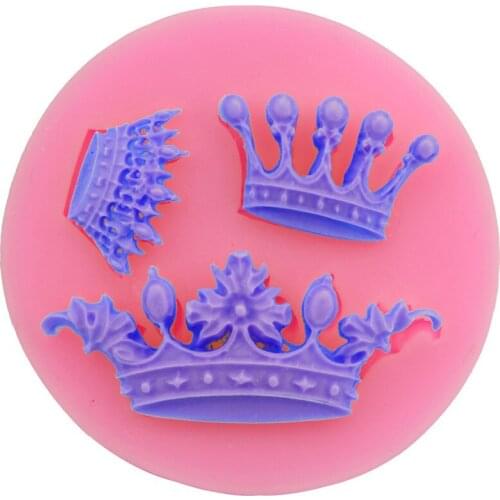 DIY Baking Tools 3D Crown Silicone Fondant Cake Decorating Mould Chocolate Mould Sugarcarft Gumpaste Mold