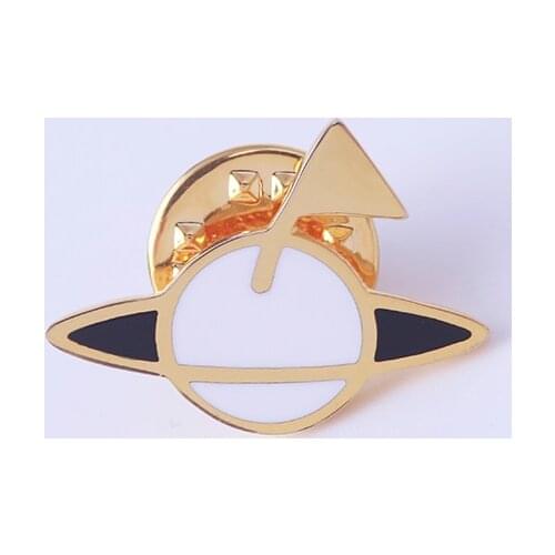 Simple universe series star shaped enamel glaze small Brooch