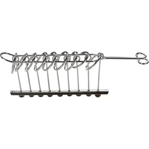 Metal Wire Time-limited Beads Brain Teaser Iq Puzzle Ring Test Mind Game Toy Gift Nine Serial Kids Toys